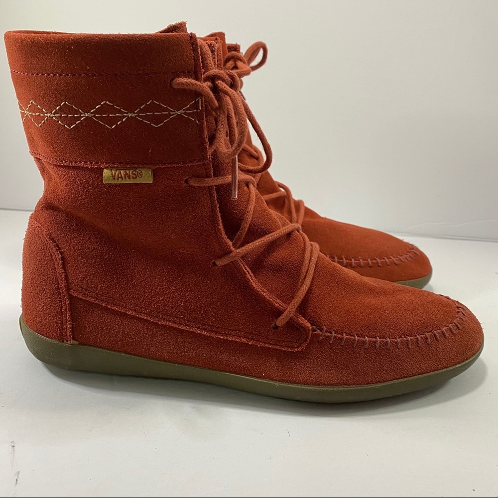 Vans Red Ankle Boots
